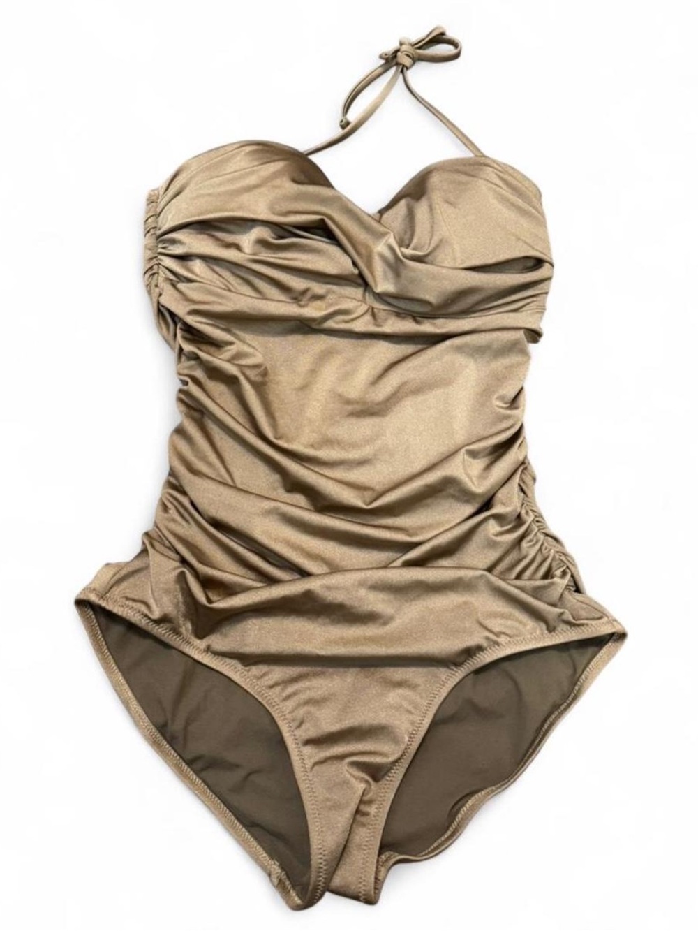 Elizabeth Hurley Olympia Toffee One-Piece Swimsuit